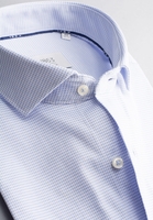 ETERNA KURZARM HEMD SLIM FIT SOFT TAILORING JERSEY HELLBLAU/WEISS