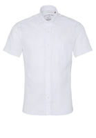 ETERNA KURZARM HEMD SLIM FIT UPCYCLING SHIRT LEINEN WEISS UNIFARBEN