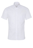 ETERNA KURZARM HEMD SLIM FIT UPCYCLING SHIRT LEINEN WEISS UNIFARBEN