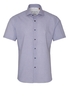 ETERNA KURZARM HEMD SLIM FIT UPCYCLING SHIRT OXFORD BLAU/TAUPE