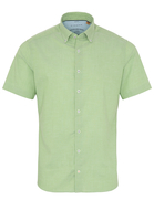ETERNA KURZARM HEMD SLIM FIT UPCYCLING SHIRT OXFORD GRÜN UNIFARBEN