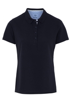 ETERNA KURZARM POLOSHIRT MODERN CLASSIC UPCYCLING SHIRT PIQUÉ MARINE