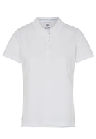 ETERNA KURZARM POLOSHIRT MODERN CLASSIC UPCYCLING SHIRT PIQUÉ WEISS