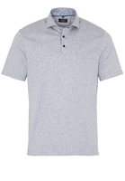 ETERNA KURZARM POLOSHIRT REGULAR FIT JERSEY GRAU UNIFARBEN
