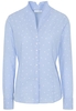 ETERNA LANGARM BLUSE MODERN CLASSIC FIL COUPÉ HELLBLAU/WEISS
