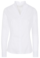 ETERNA LANGARM BLUSE MODERN CLASSIC JAQUARD WEISS STRUKTURIERT