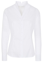 ETERNA LANGARM BLUSE MODERN CLASSIC JAQUARD WEISS STRUKTURIERT