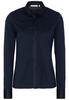 ETERNA LANGARM BLUSE MODERN CLASSIC JERSEY MARINE UNIFARBEN