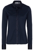 ETERNA LANGARM BLUSE MODERN CLASSIC JERSEY MARINE UNIFARBEN