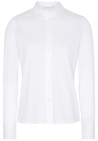 ETERNA LANGARM BLUSE MODERN CLASSIC JERSEY WEISS UNIFARBEN