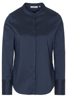 ETERNA LANGARM BLUSE MODERN CLASSIC PERFORMANCE SHIRT TWILL DUNKELBLAU