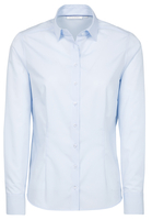ETERNA LANGARM BLUSE MODERN CLASSIC POPELINE HELLBLAU UNIFARBEN