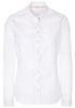 ETERNA LANGARM BLUSE MODERN CLASSIC POPELINE WEISS UNIFARBEN