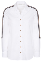 ETERNA LANGARM BLUSE MODERN CLASSIC POPELINE WEISS UNIFARBEN