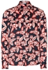ETERNA LANGARM BLUSE MODERN CLASSIC ROT/BLAU BEDRUCKT
