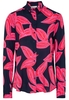 ETERNA LANGARM BLUSE MODERN CLASSIC ROYALBLAU/PINK BEDRUCKT