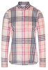 ETERNA LANGARM BLUSE MODERN CLASSIC SATINBINDUNG BEIGE/BLAU/PINK