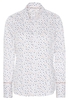 ETERNA LANGARM BLUSE MODERN CLASSIC SATINBINDUNG BEIGE/BLAU/WEISS