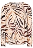ETERNA LANGARM BLUSE MODERN CLASSIC SATINBINDUNG BEIGE/BRAUN BEDRUCKT