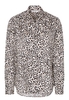 ETERNA LANGARM BLUSE MODERN CLASSIC SATINBINDUNG BEIGE/SCHWARZ