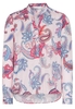 ETERNA LANGARM BLUSE MODERN CLASSIC SATINBINDUNG BUNT BEDRUCKT