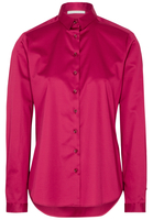 ETERNA LANGARM BLUSE MODERN CLASSIC SATINBINDUNG FUCHSIA UNIFARBEN