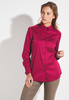 ETERNA LANGARM BLUSE MODERN CLASSIC SATINBINDUNG FUCHSIA UNIFARBEN