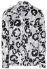 ETERNA LANGARM BLUSE MODERN CLASSIC SATINBINDUNG GRAU/SCHWARZ BEDRUCKT