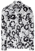ETERNA LANGARM BLUSE MODERN CLASSIC SATINBINDUNG GRAU/SCHWARZ BEDRUCKT