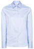 ETERNA LANGARM BLUSE MODERN CLASSIC SATINBINDUNG HELLBLAU UNIFARBEN