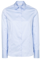 ETERNA LANGARM BLUSE MODERN CLASSIC SATINBINDUNG HELLBLAU UNIFARBEN