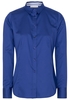 ETERNA LANGARM BLUSE MODERN CLASSIC SATINBINDUNG KOBALTBLAU UNIFARBEN