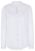 ETERNA LANGARM BLUSE MODERN CLASSIC SATINBINDUNG MARINE BEDRUCKT