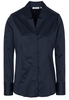 ETERNA LANGARM BLUSE MODERN CLASSIC SATINBINDUNG MARINE UNIFARBEN