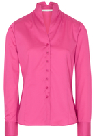 ETERNA LANGARM BLUSE MODERN CLASSIC SATINBINDUNG PINK UNIFARBEN