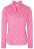 ETERNA LANGARM BLUSE MODERN CLASSIC SATINBINDUNG PINK/WEISS BEDRUCKT