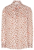 ETERNA LANGARM BLUSE MODERN CLASSIC SATINBINDUNG ROSE/BEIGE BEDRUCKT