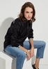 ETERNA LANGARM BLUSE MODERN CLASSIC SATINBINDUNG SCHWARZ UNIFARBEN