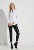 ETERNA LANGARM BLUSE MODERN CLASSIC SATINBINDUNG WEISS UNIFARBEN