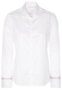 ETERNA LANGARM BLUSE MODERN CLASSIC SATINBINDUNG WEISS UNIFARBEN