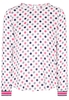 ETERNA LANGARM BLUSE MODERN CLASSIC SATINGEWEBE BLAU/PINK BEDRUCKT
