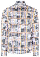 ETERNA LANGARM BLUSE MODERN CLASSIC SATINGEWEBE BUNT BEDRUCKT