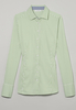 ETERNA LANGARM BLUSE MODERN CLASSIC SATINGEWEBE HELLGRÜN GESTREIFT