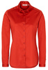 ETERNA LANGARM BLUSE MODERN CLASSIC SATINGEWEBE ORANGE-ROT UNIFARBEN