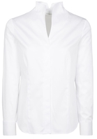 ETERNA LANGARM BLUSE MODERN CLASSIC SATINGEWEBE WEISS UNIFARBEN