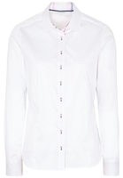 ETERNA LANGARM BLUSE MODERN CLASSIC SATINGEWEBE WEISS UNIFARBEN