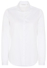 ETERNA LANGARM BLUSE MODERN CLASSIC SATINGEWEBE WEISS UNIFARBEN