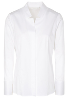 ETERNA LANGARM BLUSE MODERN CLASSIC SATINGEWEBE WEISS UNIFARBEN