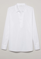 ETERNA LANGARM BLUSE MODERN CLASSIC SATINGEWEBE WEISS UNIFARBEN