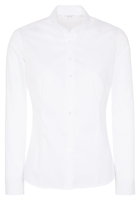 ETERNA LANGARM BLUSE MODERN CLASSIC SLIM FIT CHAMBRAY WEISS UNIFARBEN